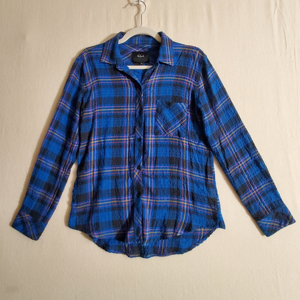 Rails | Dutton Button Up Blue Plaid Shirt | Size XS